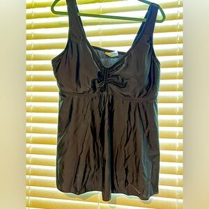 Swim suit black tankini plus size 18W